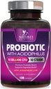 Probiotica 60 miljard CFU per portie - 10 strains + prebiotica - Digestieve gezondheid, darm- en immuunsteun - Ondersteunt incidentele constipatie, gas- en opgeblazen gevoel voor vrouwen en mannen Planchet - 180 capsules