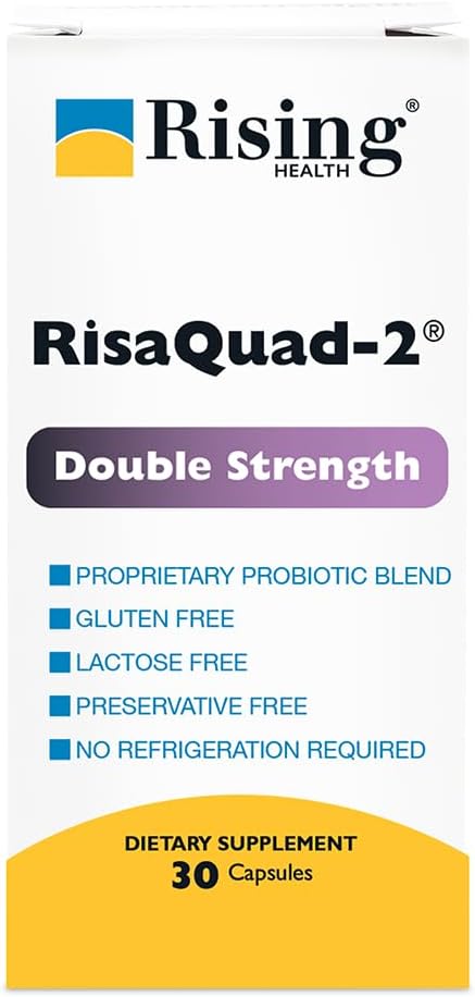 Risaquad-2 Probiotic Dietary Supplement -375mg Verpakking van 30 capsules