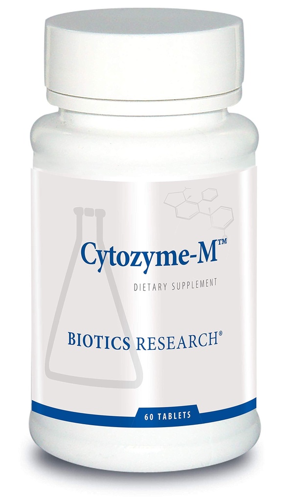 Recherche en biotique CytozymeM Formule de combinaison glandulaire masculine, Soutien hormonal masculin, Fonction endocrine saine, SOD, Catalase, Activité antioxydante potentielle, 60 comprimés