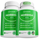 Rosabella Moringa Capsules - Pure Moringa Powder, Energy, Skin, Immune & Gut Health Superfood, rijk aan antioxidanten, essentiële vitaminen & Aminozuren, Natural Green Superfood Supplement - 120 Tel.
