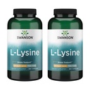 Swanson Free Form L-Lysine - Natural Supplement Promoting Stress Support & Zenuwstelsel Gezondheid - May Promote Calm Mood & Relaxation - (300 Capsules, 500mg Each) 2 Pack