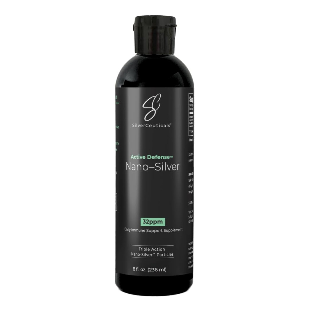 Colloïdale Silver W/Nano Technology - 32ppm 8oz - 8x effectiever - Natuurlijke Immune Support - Save The Sick Days - Ages 5 & Up - Outperforms Higher PPM Silvers - No Taste & Smell - 3rd Party Tested