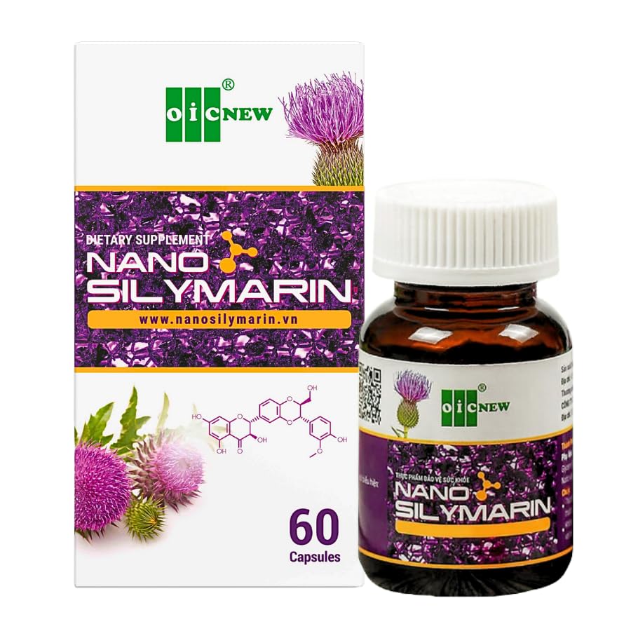 Nano Silymarin - 60 capsules - Levergezondheidsondersteuning en stabilisatie levercel - Nano Technology verhoogt de absorptie tot 99,9%