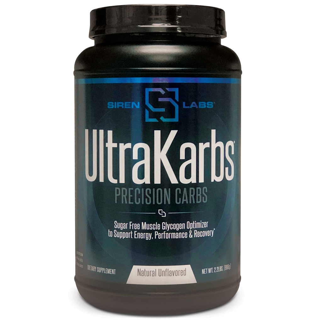 Siren Labs Ultra Karbs Mass Gainer Post Workout Muscle Builder Gezonde Carb Loading - Koolhydraat Blend met KarboLyn - Meer energie, snellere herstel - Gewicht Gainer voor mannen (40 porties)