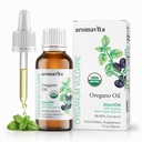 Imunon gouttes organiques d'huile d'origan grecque – extra-résistance 86-90% Carvacrol – Immunissance puissante et soutien digestif – 200 portions – 100% pur, végétalien, non-OGM, sans gluten – 1 fl oz (30 ml)
