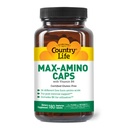 Country Life Maxi-Amino met 16 Vrije Vorm Aminozuren, 180 Vegetarische Capsules, Gecertificeerd Glutenvrij, Gecertificeerd Vegetarisch