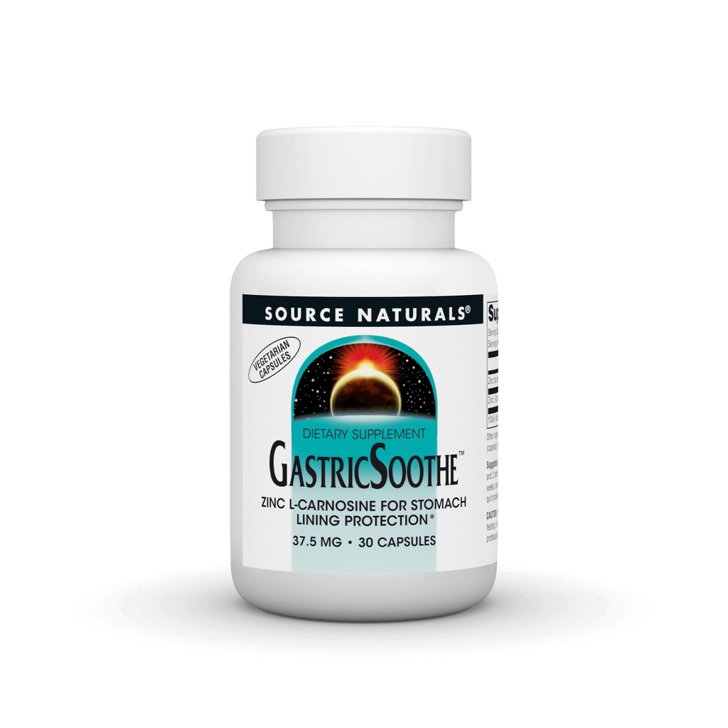 Source Naturelle GastriqueSoothe Zinc L-Carnosine* - 30 Caps Veggie