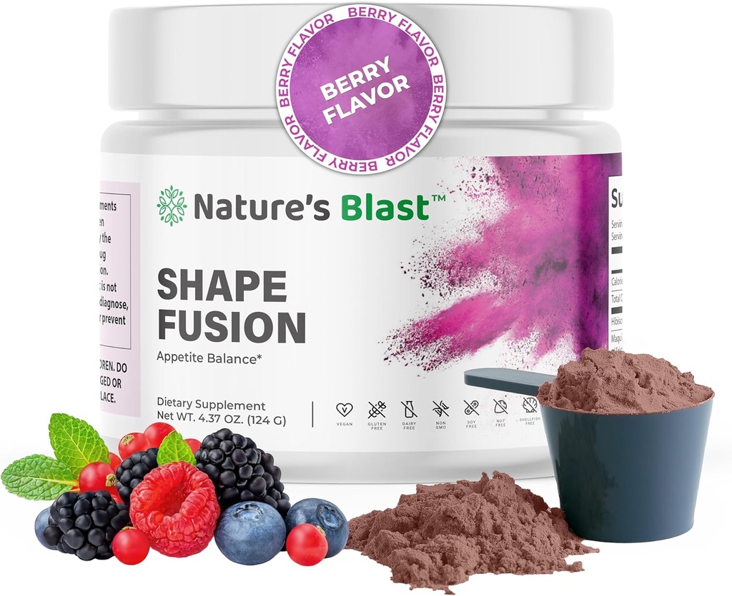 Shape Fusion - with Ashwagandha, Hibiscus, Ceylon Cinnamon, Maqui Berry & African Mango Extract - Wellness Blend for Adults - Supports Healthy Lifestyle & Energy Levels - 30 Servings