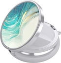 Nipichsha Pill Box, Small Pill Case voor Purse & Pocket, Cute Travel Medicine Organizer, Portable Medicine Container Holder te houden vitamines, medicijnen, visolie & supplementen, Teal Ocean
