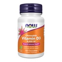 NU Voedingssupplementen, Vitamine D-3 5000 IE, Natuurlijke Muntsmaak, Structurele Ondersteuning*, 120 Kauwtabletten