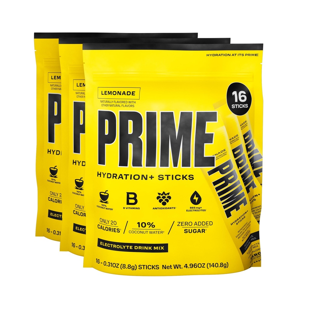 PRIME HYDRATION+ Sticks Limonade 