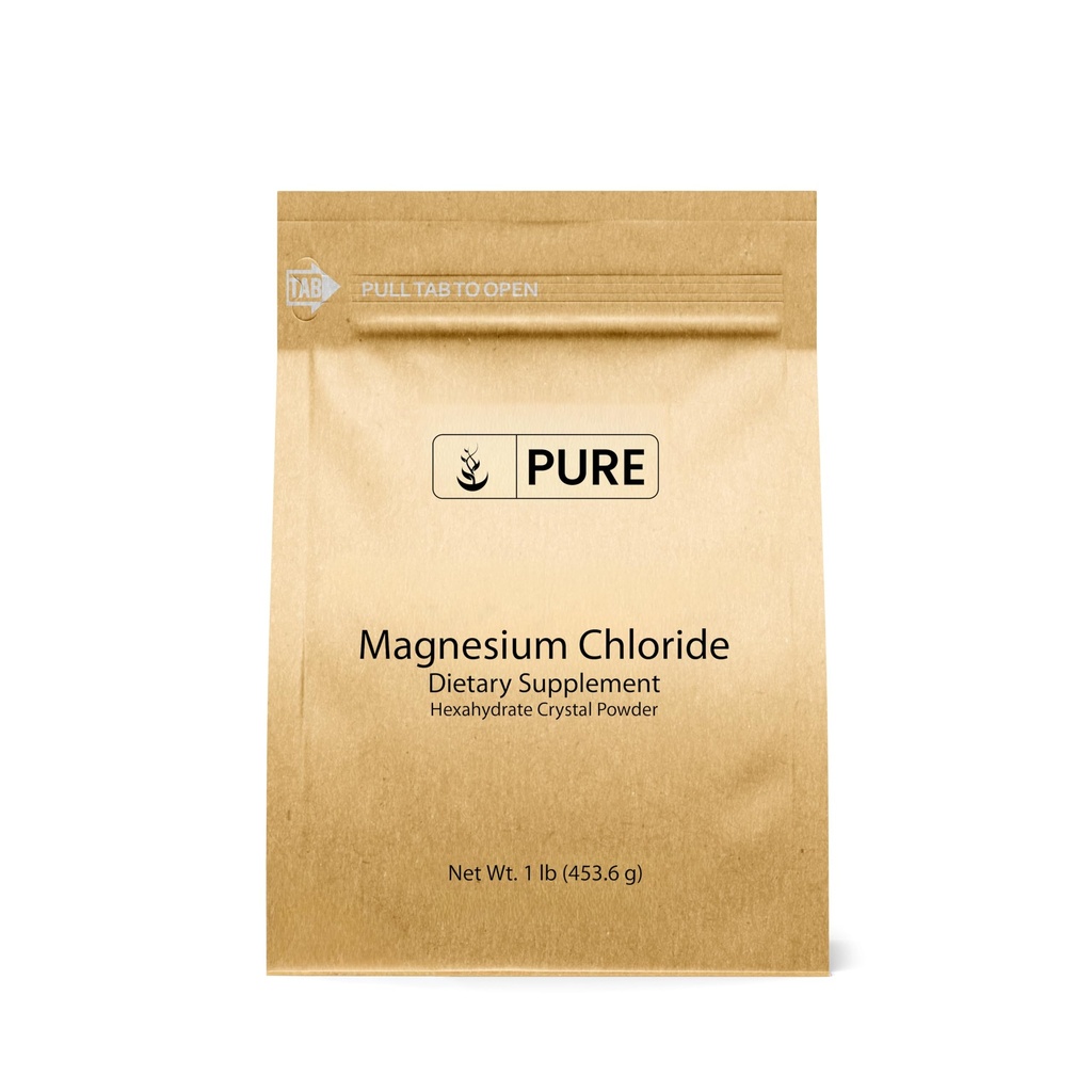 Pure Original Ingrediënten Magnesiumchloride (1 lb), Eco-Friendly Packaging, Crystal Powder, Magnesium Supplement
