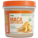 BareOrganics Maca Root Powder, Organic, Vegan, Non-GMO, Glutenvrij, Energie & Uithoudingsvermogen Ondersteuning, 8 oz