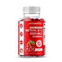 Vitamatic Extra Sterkte Vitamine B12 5000 mcg (Methyl B12) Gummies - 120 Tel - Energie Metabolisme Ondersteuning en zenuwstelsel gezondheid Ondersteuning, natuurlijke kersen smaak (1)