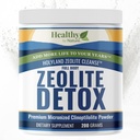 HolyLand Zeolite Cleanse - Zeolite Detox Powder (7.05oz 200 Gram) - Clinoptiloliet Natural geactiveerd - Micronized 0-25 - Full Body Detox for Women, Men - Supports Energy, Focus, Immunity, Gut Health