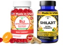 Lunakai USA Made B12 Gummies & Shilajit Capsules Bundel Extra sterkte dagelijkse energie en wellness ondersteuning