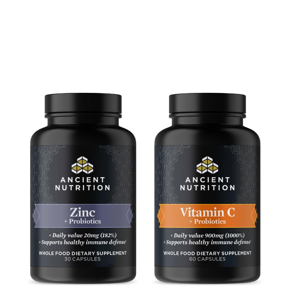 Oude voeding Zink 30 Aantal + Vitamine C (60 Aantal)