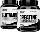 Nutrex Research Creatine Monohydraat Poeder 200 Serv & L Glutamine Poeder 200 Serv bundel