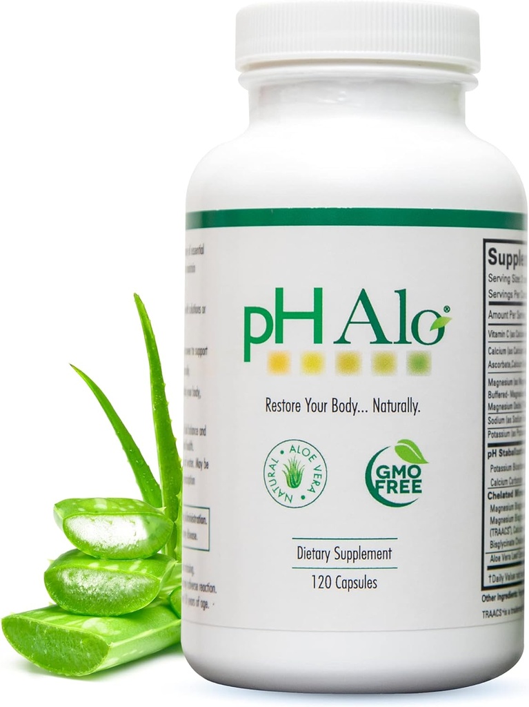 pHAlo pH-balanssupplement Pillen - Magnesium, Bicarbonaat Capsules voor Alkalinebalans - Natuurlijke behandeling voor focus, pH-balans, Gut Health, Performance and Recovery