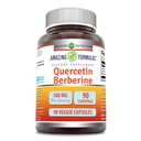 Verbazingwekkende Formules Quercetin Berberine - 250mg Berberine en 250mg Quercetin, 90 Veggie Capsules Supplement 