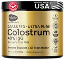 Supplément Premium Colostrum IgG le plus élevé pour Gut Health, Immune Support & Recovery Superfood, Anti-Âge - Poudre de colostrum de foie d'herbe pure - Mères Premier lait, 60 portions, Sans saveur