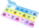 INFODA Weekly pil Organizer 3 keer een dag pil geval grote geneeskunde planner 7 dagen pil Box voor vitamine vis oliën medicatie supplement