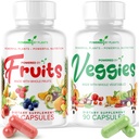 Dagelijkse vruchten en groenten supplement - 180 capsules voor 30 dagen, niet GGO & Glutenvrije Superfood met natuurlijke vitaminen - Aangedreven door planten, 2-pack