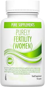 Conception Supplément de fertilité pour les femmes , Soutien de fertilité féminine , favorise l'ovulation , le cycle régulier , équilibre hormonal , CoQ10 , 400μg Méthylfolate (acide folique , Inositol , Fer , Sélénium , Zinc , etc