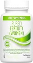 Conception Supplément de fertilité pour les femmes , Soutien de fertilité féminine , favorise l'ovulation , le cycle régulier , équilibre hormonal , CoQ10 , 400μg Méthylfolate (acide folique , Inositol , Fer , Sélénium , Zinc , etc