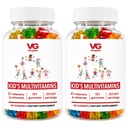 VITA GLOBE Kids Complete Multivitamine Gummies – avec Vitamines A, C, D, E, B6 & B12.
