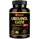 Ubichinol CoQ10-200mg-Softgels met Vitamine E & Omega 3, Hoge Absorptie Co-enzym Q10 Ondersteuning Hartgezondheid & energieproductie Krachtig-Antioxidant, 120 Tellingen