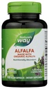 Alfalfa de la nature, fabriqué avec de l'alfalfa biologique, 1,215 mg par portion de 3 capsules, Alfalfa Herbal Capsule, sans gluten, végétalien, 100 capsules (paquetage mai vary)