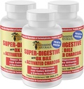 Sunshine Naturals Super spijsverteringssupplement. Ox Bile & Geactiveerde Charcoal voor Digestieve Ondersteuning, Bloating Relief, Gut Cleanse, Nutriënt Absorptie en Algemene Wellness. 100 tabletten. Verpakking van 3