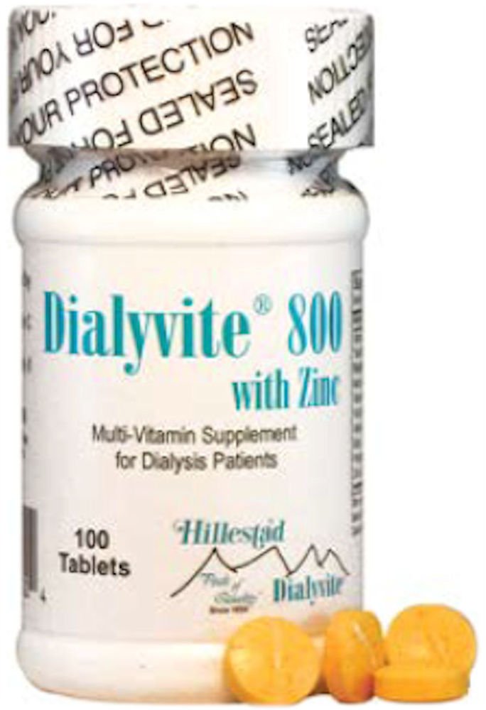Dialyvite 800 met zink 50 mg - 100 tabletten