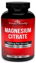 Pure Magnesium Citroen Capsules - 1300mg Magnesium Supplement met Elementale Magnesium - 120 Vegetarische Capsules