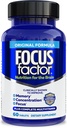 Facteur de concentration Nutrition pour le cerveau, amélioration de la mémoire et de la concentration Supplément cérébral, multivitamine complète avec les vitamines B6, B12, D, Bacopa Monnieri & Tyrosine, 60 Compte