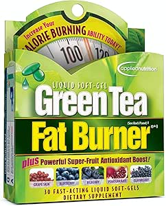 Applied Nutrition Liquid Soft-Gel, Green Tea, Fat Burner - 30 Ct