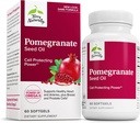 Terry natuurlijk granaatappelzaadolie - Dieetsupplement ter ondersteuning van de cardiovasculaire gezondheid - plantaardige niet-GMO-supplement met Omega-5 & granaatappelextract - 60 Softgels