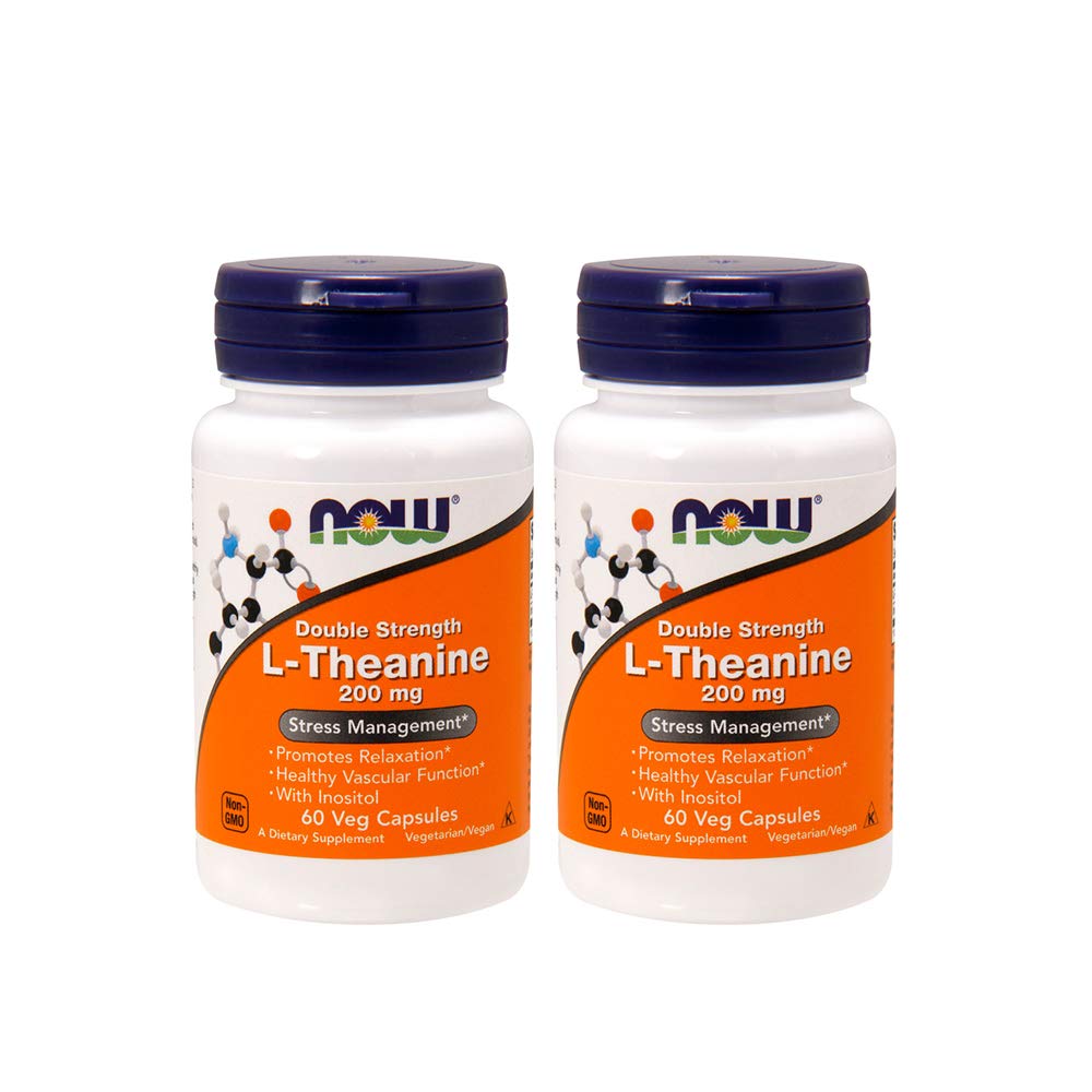 Nourriture L-Theanine 200 mg, 60 Capsule végétale (2 Pack)