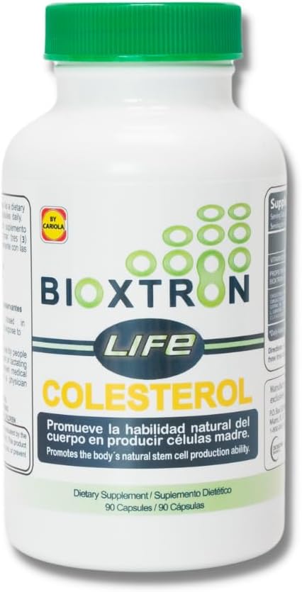 Bioxtron Life Cholesterol Natural AFA Stam Cell Supplement - Stamcelproductie - Immuunsysteem Ondersteuning - Ondersteunt Cholesterol Niveaus - Ondersteunt gewrichten en spieren - 90 Caps
