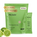 ProMix Nutrition Electrolytes Powder Packets - Suikervrij, Zero Calorie, Stevia Gratis, Vasten vriendelijk, Natuurlijke Himalaya Pink Salt - Lemon Lime - 30 Servers (Pack van 30)