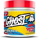 GHOST Gamer: energie- en focusondersteuningsformule - 40 porties, Zweedse vis - Nootropics & Natural Cafeïne voor aandacht, nauwkeurigheid en reactietijd - Veganistisch, glutenvrij