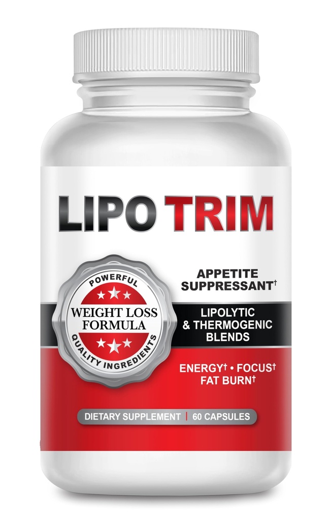 Lipo Trim- pilules thermogéniques à régime lipogène avancé – Booster l'énergie, améliorer la concentration et accélérer la perte de graisse- 60 capsules de suppresseur d'appétit à action rapide