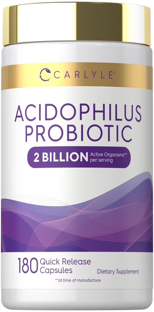Carlyle Acidophilus Probiotic for Women & Men's Digestive Health 2 Miljard CFU 
