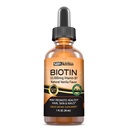 MAX Absorptie Biotin Liquid Drops, 10000mcg Biotin Per Serving, 60 Serving, Geen kunstmatige conserveringsmiddelen, Vegan vriendelijk, Ondersteunt gezonde haargroei, sterke nagels en gloeiende huid, Made in USA