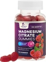 Magnesium Citrate Gummies Supplement - Hoge Absorptie, Vegan Magnesium Gummy Supplement voor volwassenen en kinderen, Magnesio Citrate Gummy Supplementen voor spier, nerve, bot en hart ondersteuning - 120 Gummies