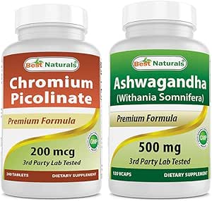 Chroompicolinaat 200 mcg & Ashwagandha Extract 500 Mg