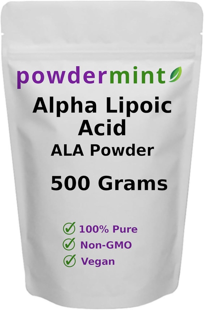 Alpha Lipoïnezuurpoeder (RS-ALA, Pure ALA) (Meerdere maten) Antioxidant (ALA Poeder) Inbegrepen