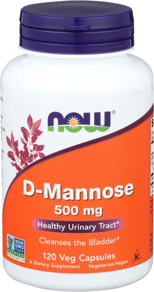 Nourriture D-Mannose, 120 capsules 500 mg (paquet de 3)